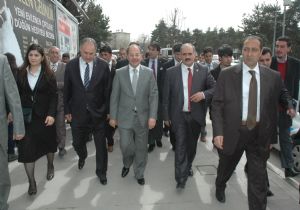 Adaylar karafil dağıttı